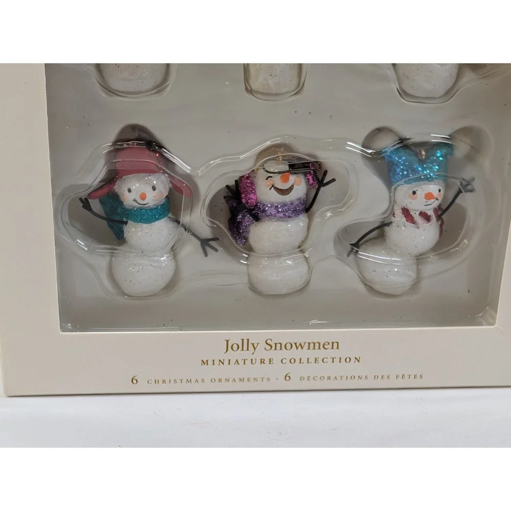 HALLMARK‎ Keepsake 2006 JOLLY SNOWMEN Miniature CHRISTMAS ORNAMENT Mini SNOWMAN